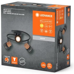 Ledvance - Spot LED DECOR CORK 3xGU10/3,4W/230V