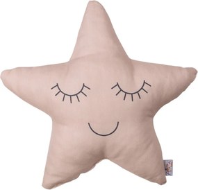 Pernă din amestec de bumbac pentru copii Mike & Co. NEW YORK Pillow Toy Star, 35 x 35 cm, roz