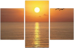 Tablou - Apus de soare peste ocean (90x60 cm)