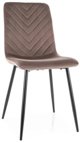 Scaun de masă DAREN VELVET cappuccino