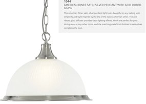 Pendul stil clasic American Diner argintiu 1044 SRT