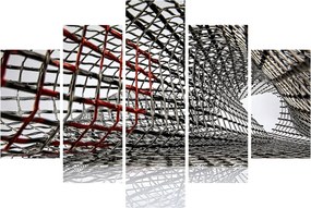 Tablou cu construcție din fier (150x105 cm)