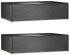 vidaXL Huse mobilier grădină, 2 buc, 16 ocheți, 325x205x90 cm, pătrat
