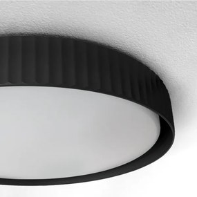 Brilagi - Plafonieră LED dimabilă LUCIA, LED/60W/230V, Ø 59 cm, negru + telecomandă