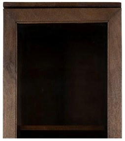 Vitrină maro din lemn de mango 40x180x40 cm Ravi – Ixia