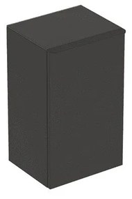 Dulap mediu suspendat Geberit Smyle Square lava gri inchis 1 usa opritor stanga 36 cm