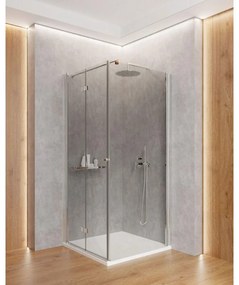 Usa sticla dus rabatabila 90 cm crom Deante Kerria plus 900x2000 mm