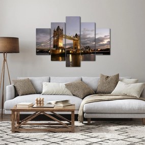 Tablou - Tower Bridge la noapte (150x105 cm)