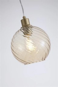 Pendul metal auriu, sticla champanie Radiance