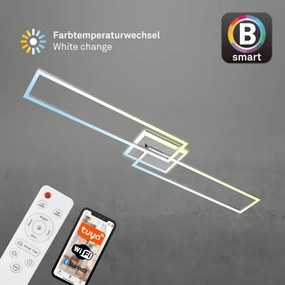 Lustră LED dimabilă aplicată FRAME 2xLED/20W/230V Wi-Fi Tuya Brilo + telecomandă