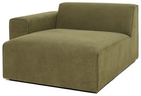 Modul pentru canapea verde din catifea reiată (partea stângă ) Sting - Scandic