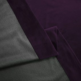 Set draperie din catifea blackout cu rejansa din bumbac tip fagure, Madison, densitate 700 g/ml, Thamarind, 2 buc