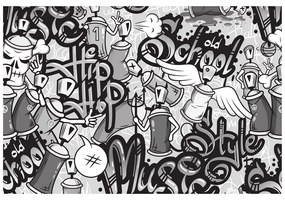 Tapet autoadeziv street art modern