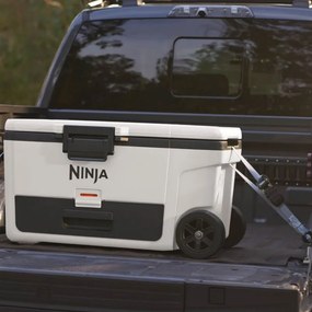 Lada frigorifica Ninja FrostVault FB265EUUKWH, 61,5 l, Pasiva, 97 doze, Pastreaza gheata pana la 6 zile, Compartiment uscat, Roti, Alba