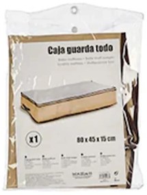Husa cu manere pentru depozitare haine sau textile dormitor Crem 80 x 45 x 15 cm