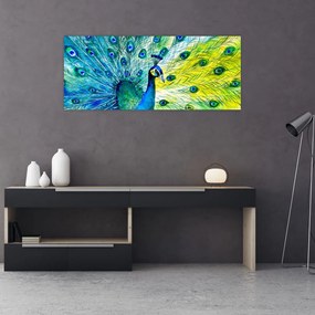 Tablou - Păun (120x50 cm)