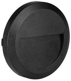 Corp de iluminat LED de exterior pentru scări LED/2W/230V IP65 3000K negru