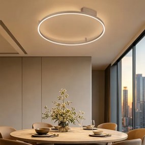 Brilagi - Corp de iluminat LED dimabil PORTOFINO LED/60W/230V Ø 80 cm bej + telecomandă