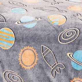 Lenjerie de pat luminoasă din microflanel 4Home Planetarium, 140 x 200 cm, 70 x 90 cm