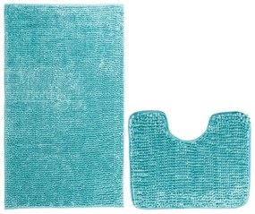 Restilo Set de covorașe baie Bati albastru, 2 buc 50 x 80 cm, 40 x 50 cm