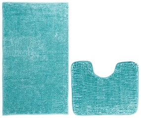 Restilo Set de covorașe baie Bati albastru, 2 buc 50 x 80 cm, 40 x 50 cm