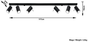 Lustră Nice Lamps Etna 6L, negru