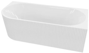 Cada freestanding Rune Ivar BTW acril alb lucios 170x80 cm montaj dreapta