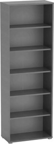 Biblioteca RIOMA NEW TYP 01, grafit, DTD laminat, 75x38x218 cm