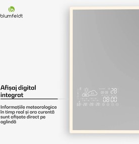 Blumfeldt Încălzitor cu infraroșu, Smart Mirror, Infraroșu, 500 W, IP43