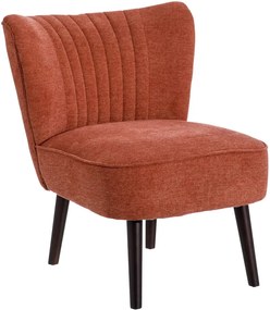 Fotoliu din tesatura rosu oxid Armchair  Fabric/Wood
