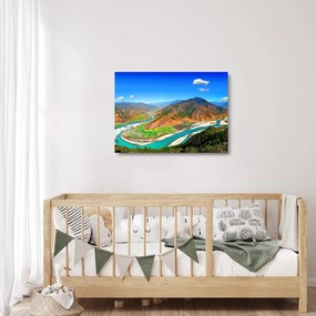 Tablou pe sticlă - Râul Yangtze (70x50 cm)