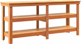 vidaXL Banc de lucru cu raft Maroniu cerat 181.5 x 50 x 80 cm