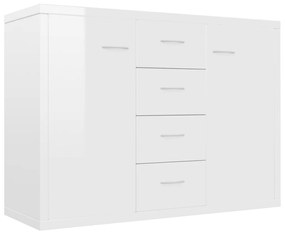800690 vidaXL Servantă, alb extralucios, 88x30x65 cm, PAL