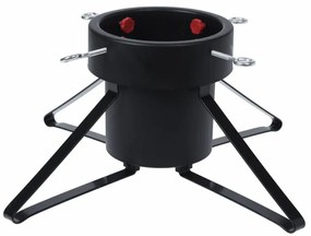 Suport pentru pom de Crăciun Tetragon, negru, 46x46x19cm