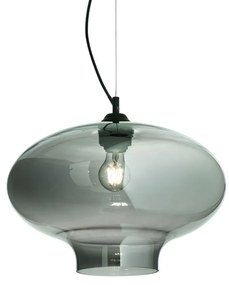 Lustra diametru 40cm, din sticla suflata manual, BISTRO SP1 ROUND fumurie 120904