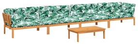 3209510 vidaXL Set canapele de grădină cu perne din paleți 5 piese lemn acacia