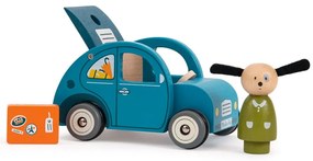 Mașinuță din lemn La Grande Famille Car – Moulin Roty