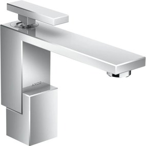 Baterie lavoar baie crom cu ventil click-clack, Hansgrohe Axor Edge 130 Crom lucios