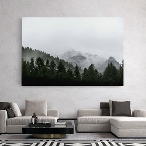 Tablou Canvas, 90x140cm, Dormitor si Living, Peisaje, Paduri, Foggy Mountain Forest