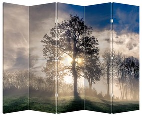 Paravan - Copac în ceață (210x170 cm)