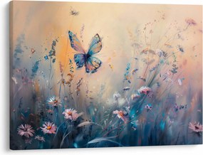 Tablou - Pajiște cu Fluture II (70x50 cm)
