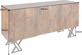 Comoda design industrial vintage Fluid 160cm