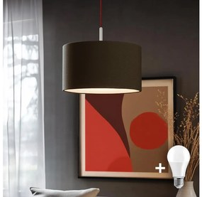 Lustră LED pe cablu Eglo TUNJA 1xE27/60W/230V maro