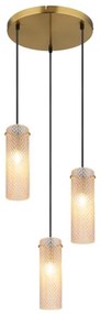 Lustră pe cablu Globo 15775-3HR KAROLO 3xE14/40W/230V