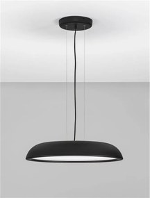 Lustra LED suspendata stil modern FELICIA negru 60cm