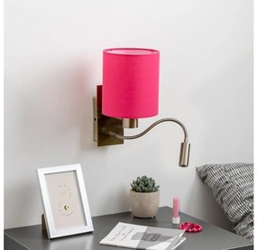 Lampă LED de perete Brilagi NUBILA 1xE27/25W/230V + LED/3W alamă/roz