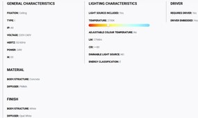 Plafoniera LED exterior iluminat minimalist IP44 ANGA 29cm alba