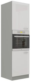 Dulap înalt sub cuptor 60 DP-210 2F Multi (Gri + Alb lucios). 1070508