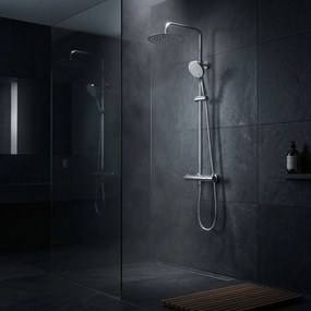 Set de duș fără pipă cu termostat Rea Lungo Chrome