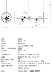 Lustra moderna design deosebit cu inel LED Maribel